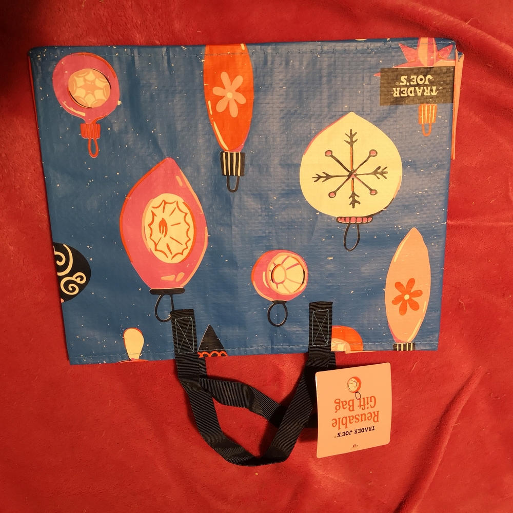 Trader Joe's Blue Reusable Gift Bag